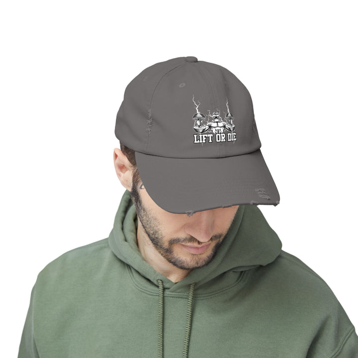 RIDE THE LIGHTNING WHITE/LIFT OR DIE CAP