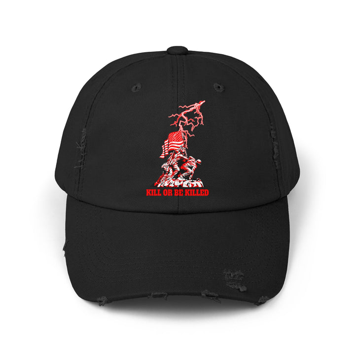 AMERICAN WARRIOR RED WHITE/KILL OR BE KILLED CAP