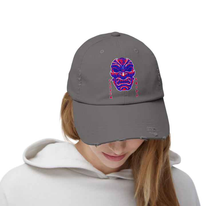 CG SAMURAI MASK RED BLUE CAP