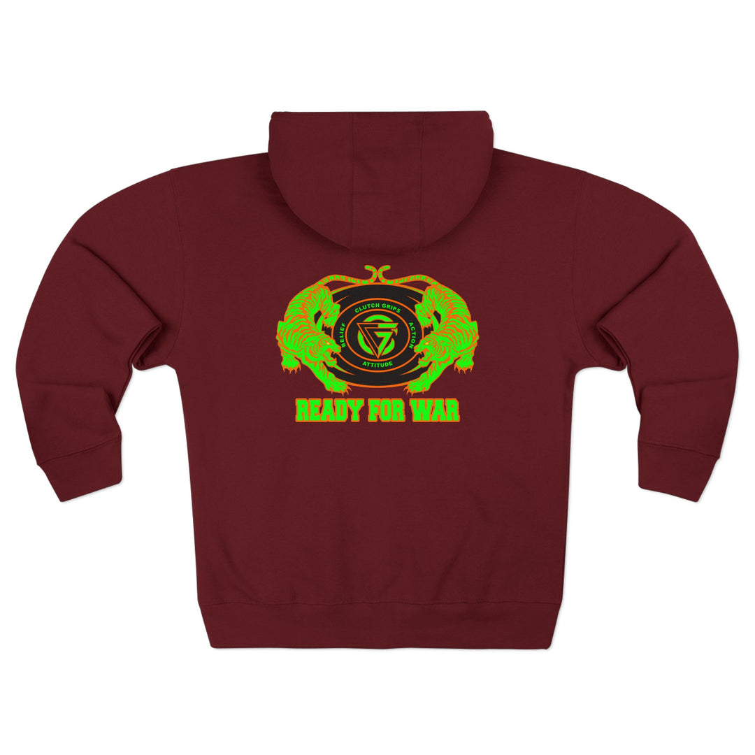 CG TIGER VS TIGER GREEN ORANGE /READY FOR WAR ZIP UP