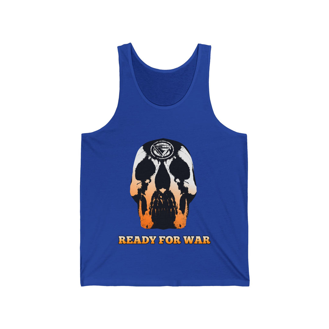 SKULLATOR TANK ORANGE TO WHITE FADE /READY FOR WAR