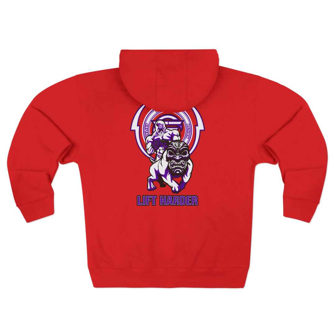 CG ANGRY DOG PURPLE WHITE /LIFT HARDER ZIP UP