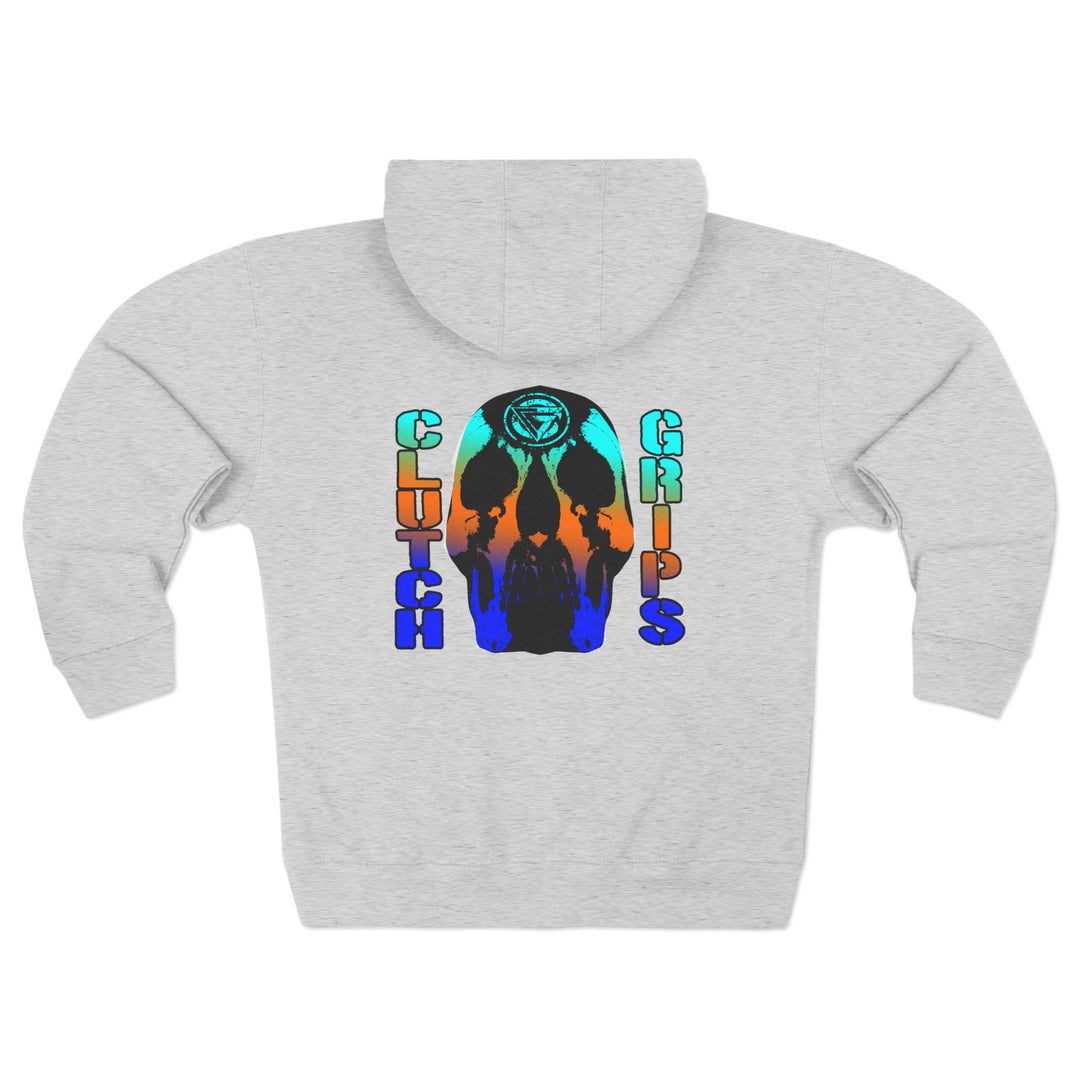 CG SKULLATOR BLUE ORANGE AQUA /WORLD DOMINATION ZIP UP