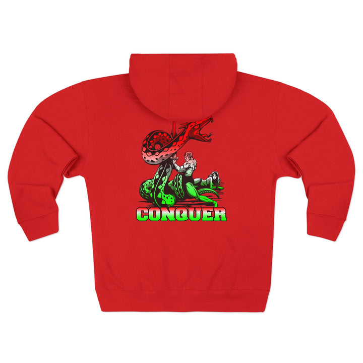 CG SERPENT SLAYER RED WHITE GREEN FADE /CONQUER ZIP UP