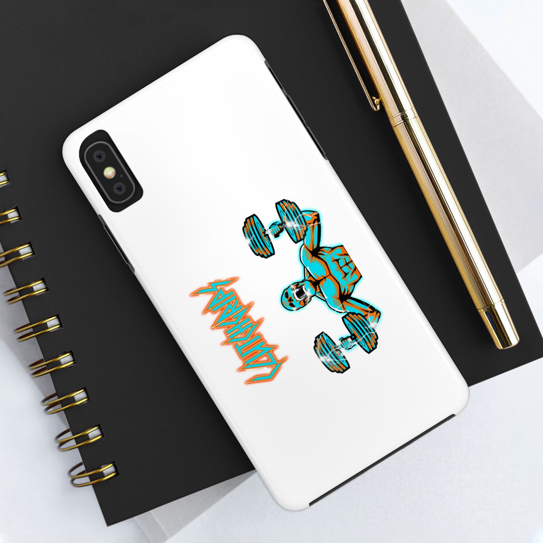 RIDE THE LIGHTNING MIAMI COLORS AQUA ORANGE PHONE CASE/CLUTCHGRIPS