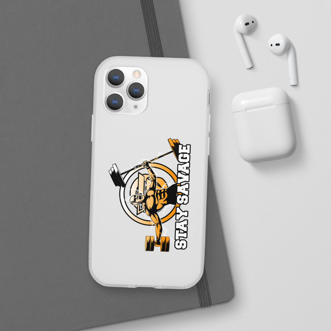 SPARTAN LIFT ORANGE WHITE PHONE CASE/STAY SAVAGE