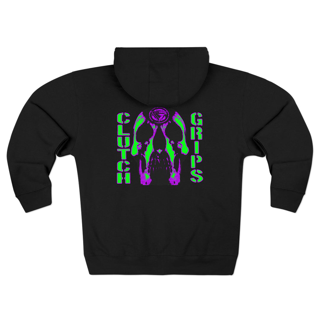 CG SKULLATOR PURPLE GREEN /CLUTCH GRIPS ZIP UP