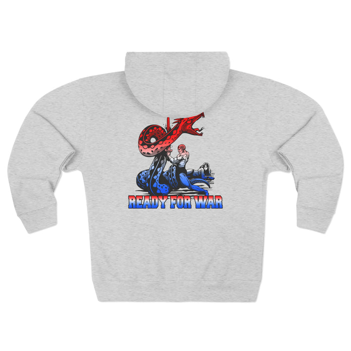 CG SERPENT SLAYER RED WHITE BLUE FADE /READY FOR WAR ZIP UP