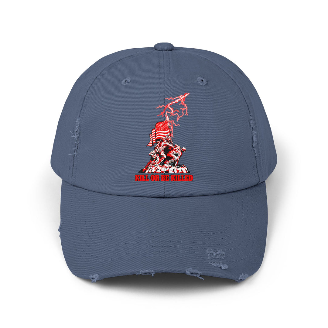 AMERICAN WARRIOR RED WHITE/KILL OR BE KILLED CAP