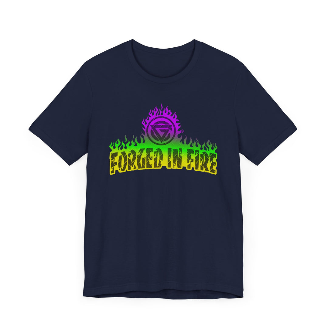 FORGED IN FIRE YELLOW GREEN PURPLE /DIAMOND PLATE STYLE