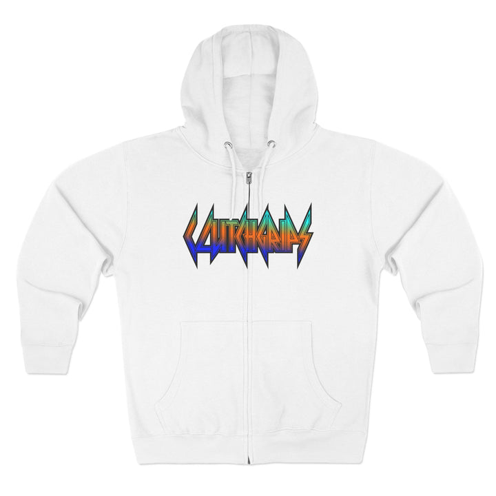 CG APE VS ZILLA 2ND FIGHT BLUE ORANGE AQUA /DONT BE A BITCH ZIP UP