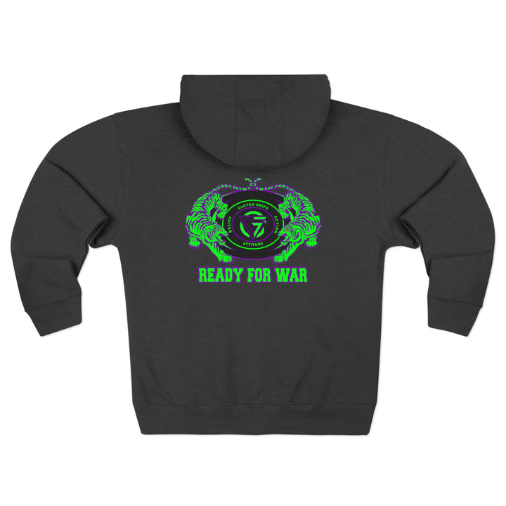 CG TIGER VS TIGER PURPLE GREEN /READY FOR WAR ZIP UP