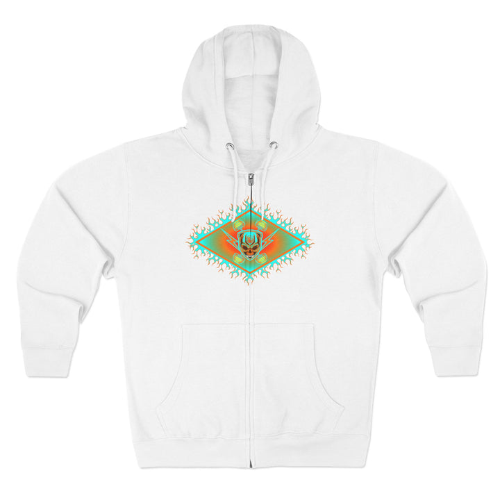 CG DIAMOND DBL BELL SKULL MIAMI COLORS /CLUTCHGRIPS ZIP UP
