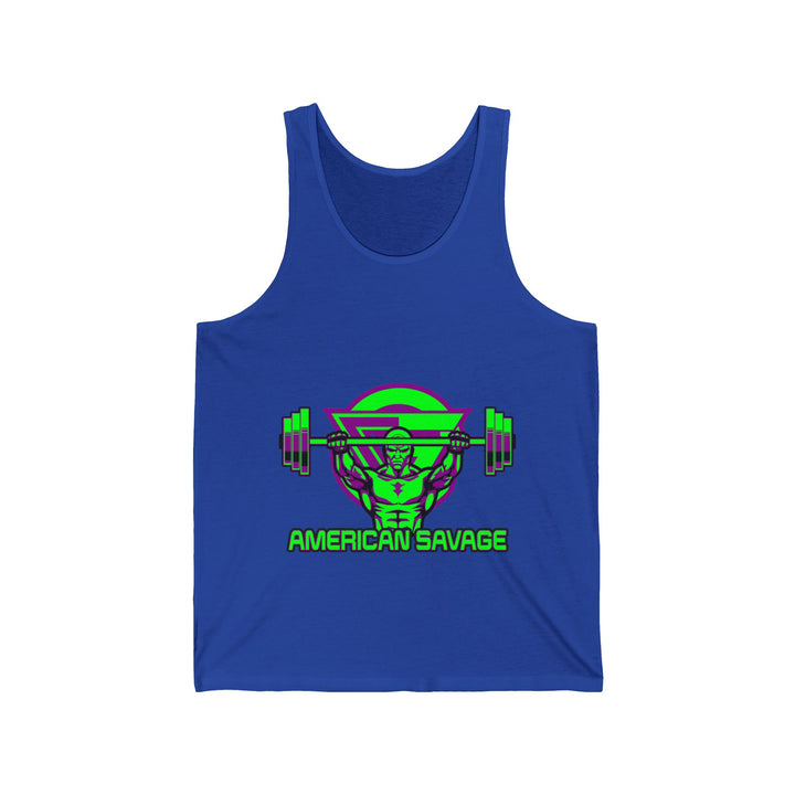 ENTER THE MAC PURPLE GREEN TANK/AMERICAN SAVAGE