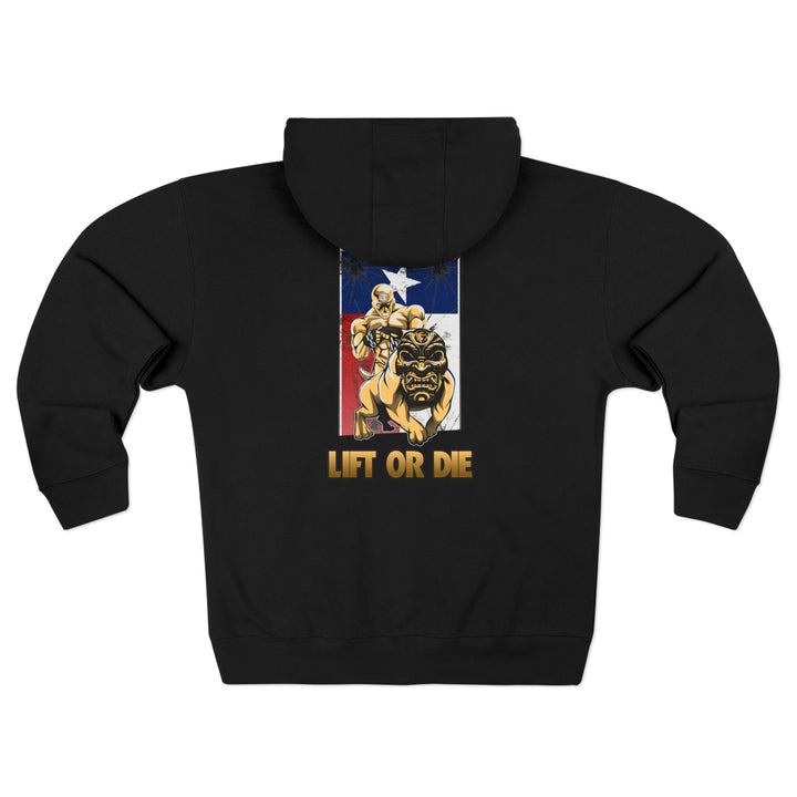 CG ANGRY DOG LONE STAR TEXAS STYLE /LIFT OR DIE ZIP UP