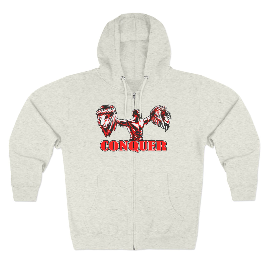 CG CORE WINNERS LOGO RED WHITE BLACK/CONQUER ZIP UP