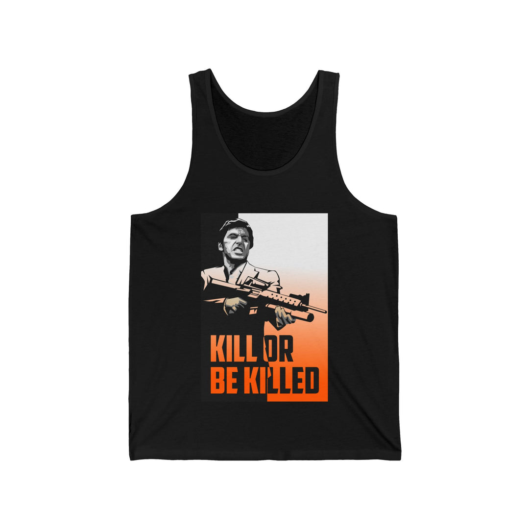 CRIME BOSS MOTIVATION ORANGE WHITE FADE  /KILL OR BE KILLED