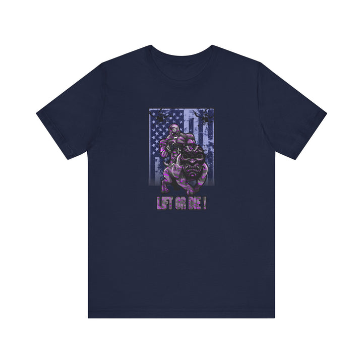 ANGRY DOG PURPLE CAMO FLAG/LIFT OR DIE