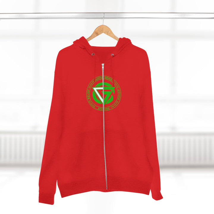 CG LION HEART GREEN WHITE /STAY SAVAGE ZIP UP
