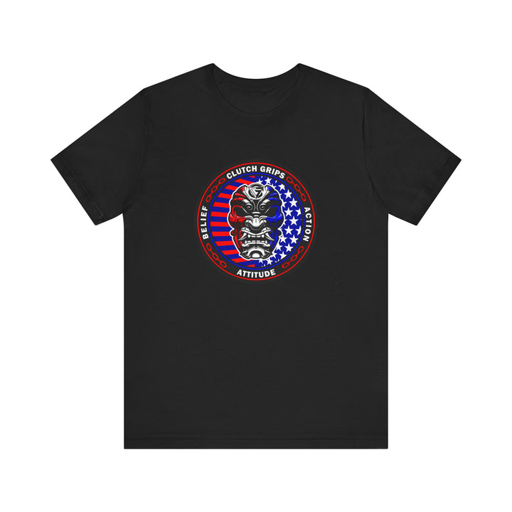 CG RED WHITE BLUE FLAG MASK COIN