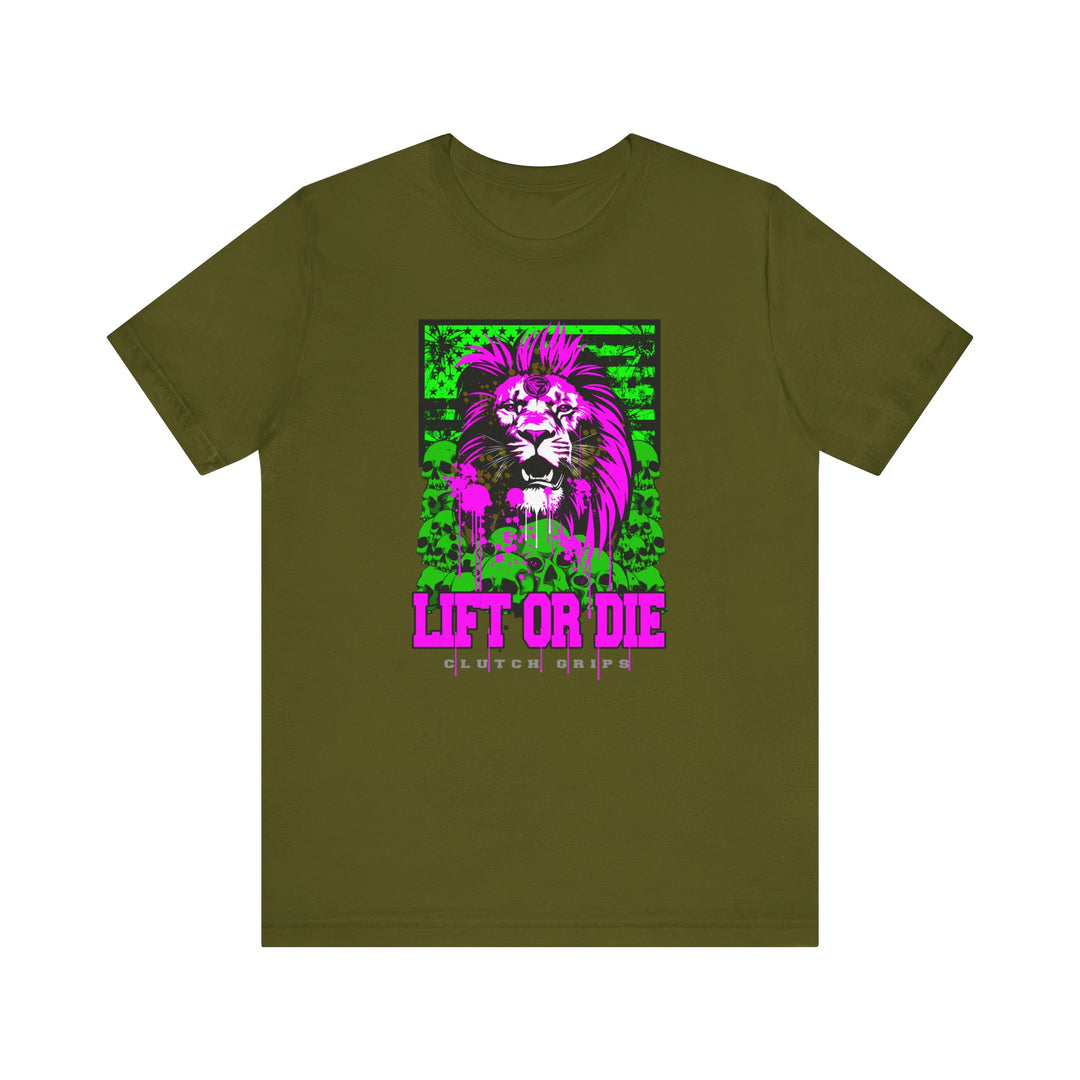 LION HEART PURPLEGREEN/LIFT OR DIE
