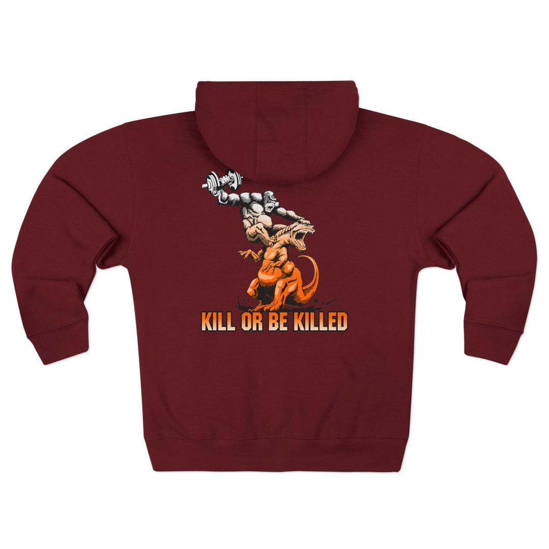 CG APE VS ZILLA 2ND FIGHT ORANGE WHITE FADE /KILL OR BE KILLED ZIP UP