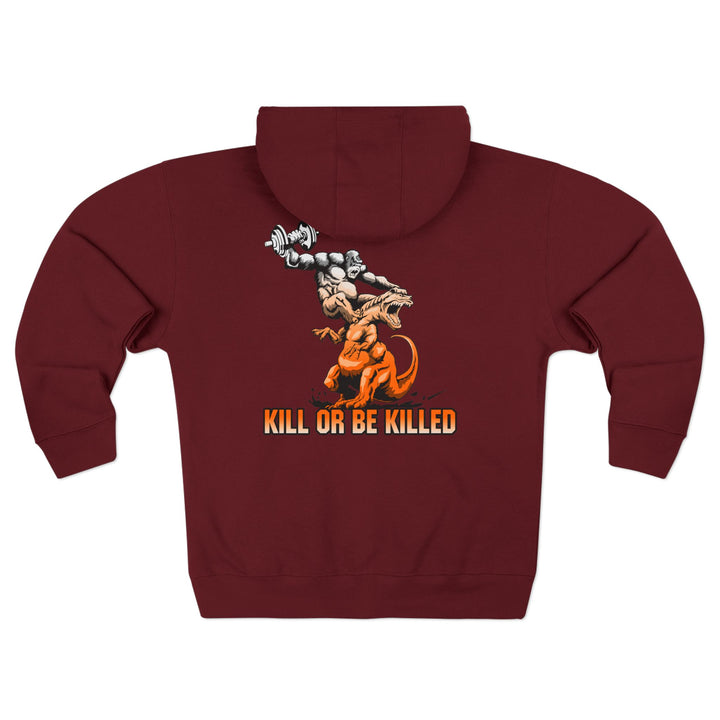 CG APE VS ZILLA 2ND FIGHT ORANGE WHITE FADE /KILL OR BE KILLED ZIP UP