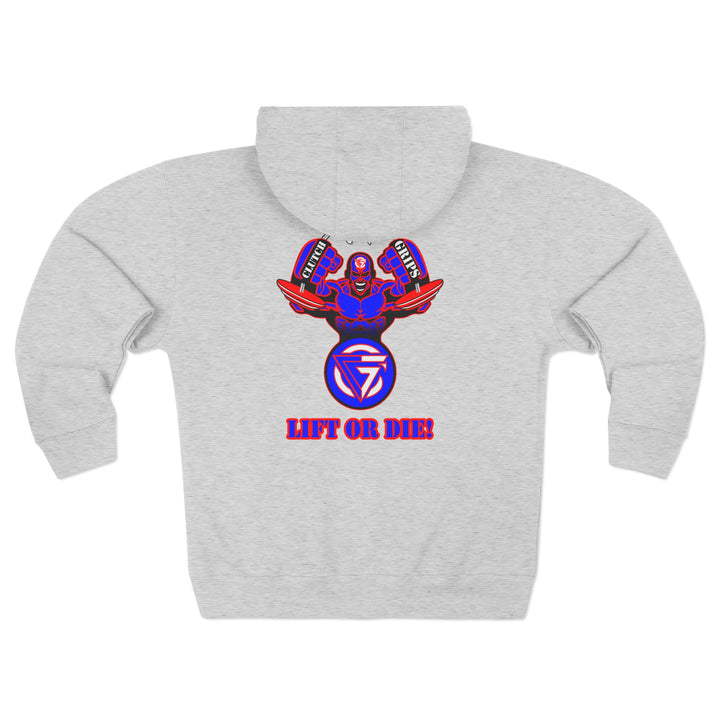 MAC SNAP RED BLUE/LIFT OR DIE ZIP UP