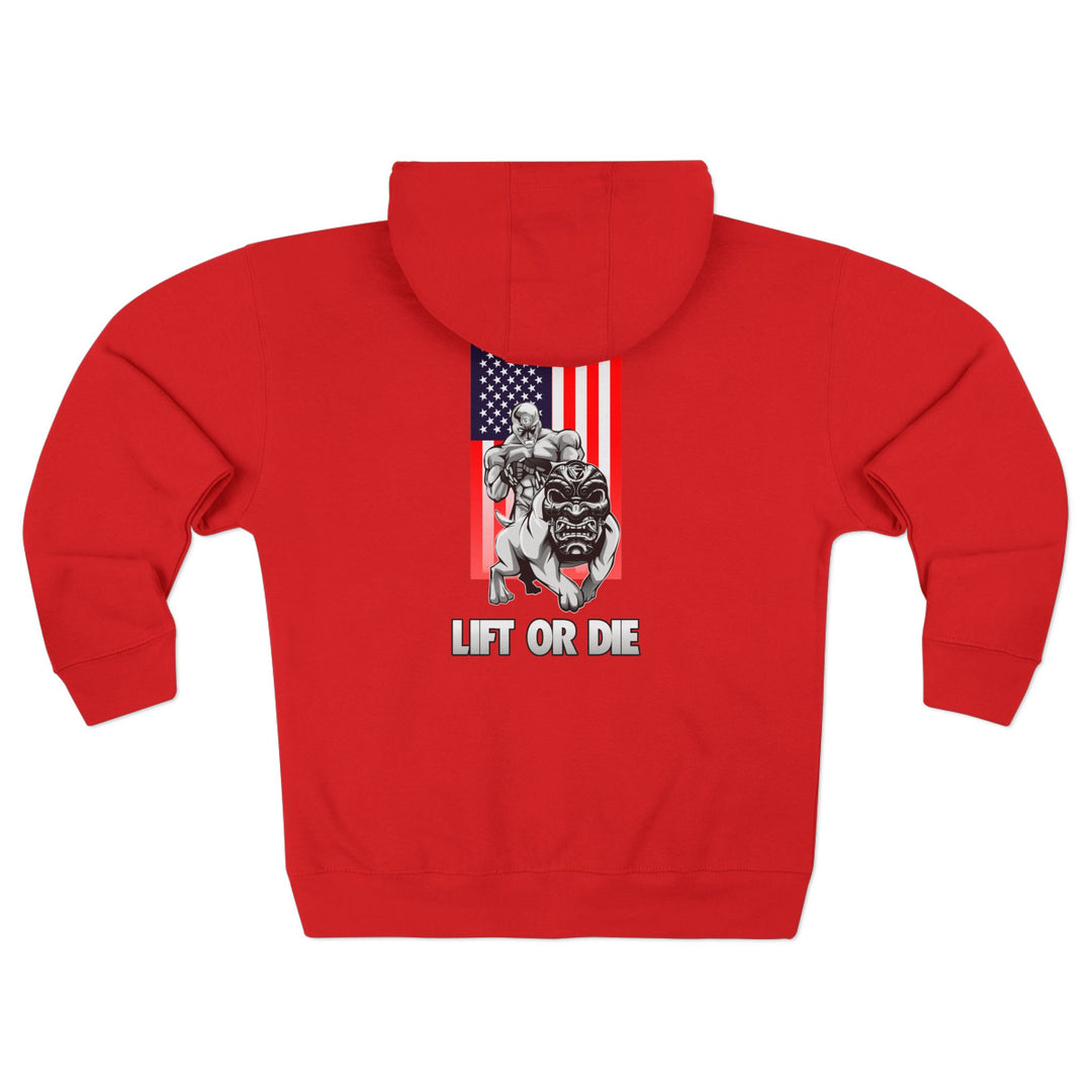 CG ANGRY DOG USA/LIFT OR DIE ZIP UP