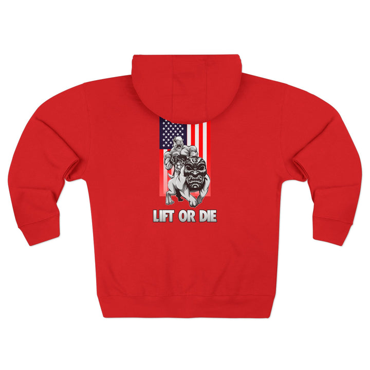 CG ANGRY DOG USA/LIFT OR DIE ZIP UP