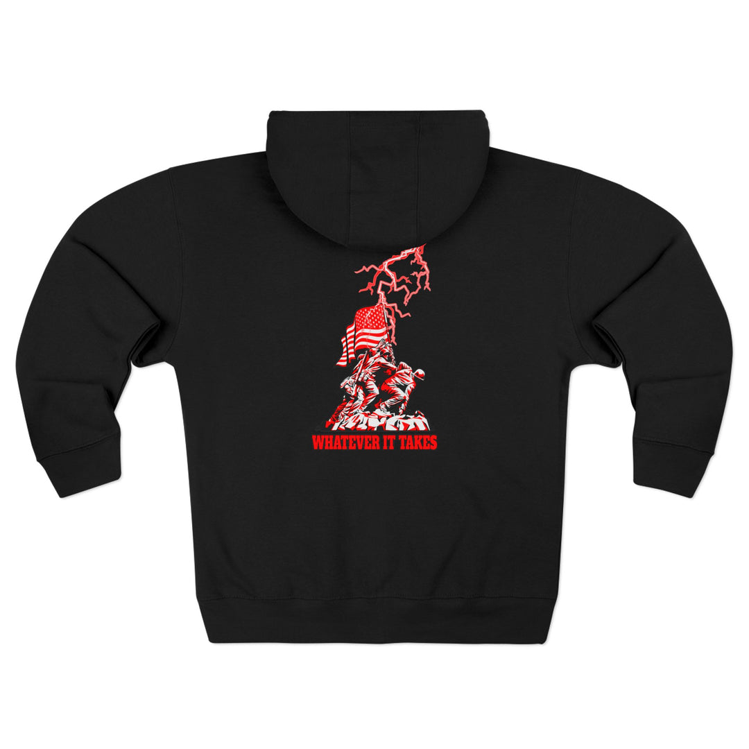 CG AMERICAN WARRIOR RED WHITE /WHATEVER IT TAKES ZIP UP