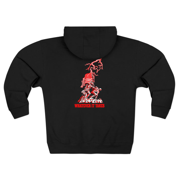 CG AMERICAN WARRIOR RED WHITE /WHATEVER IT TAKES ZIP UP