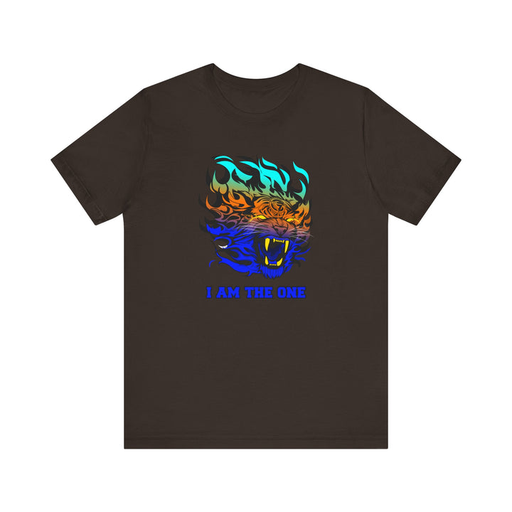 TIGER FLAME BLUE ORANGE AQUA FADE/I AM THE ONE