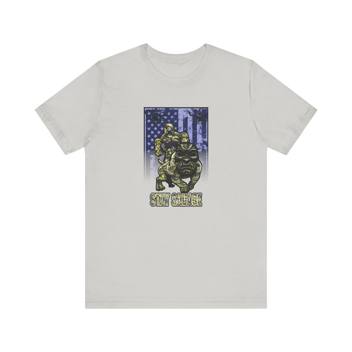 ANGRY DOG YELLOW CAMO FLAG/STAY SAVAGE