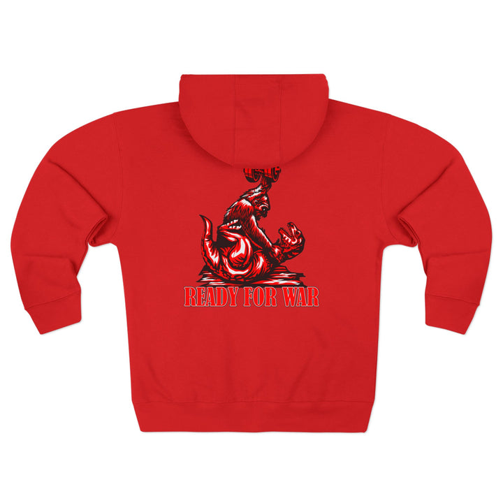 CG APE VS ZILLA RED WHITE /READY FOR WAR ZIP UP