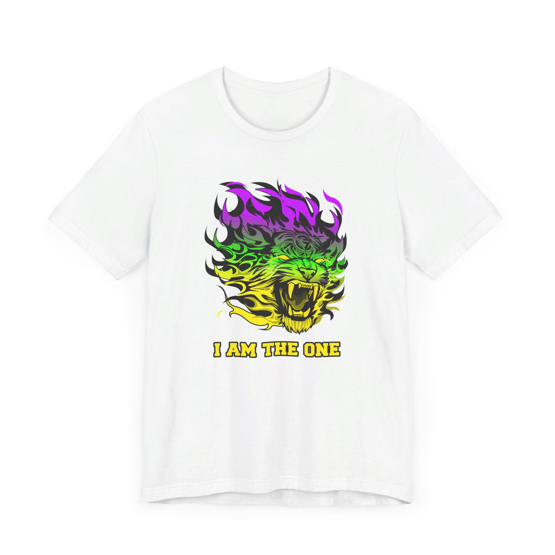 TIGER FLAME YELLOW GREEN PURPLE FADE/I AM THE ONE