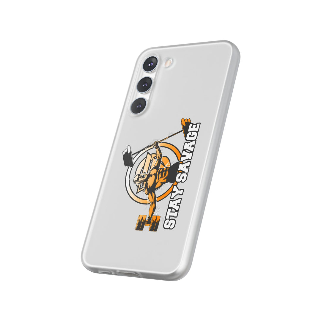 SPARTAN LIFT ORANGE WHITE PHONE CASE/STAY SAVAGE