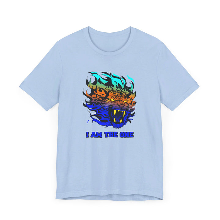 TIGER FLAME BLUE ORANGE AQUA FADE/I AM THE ONE