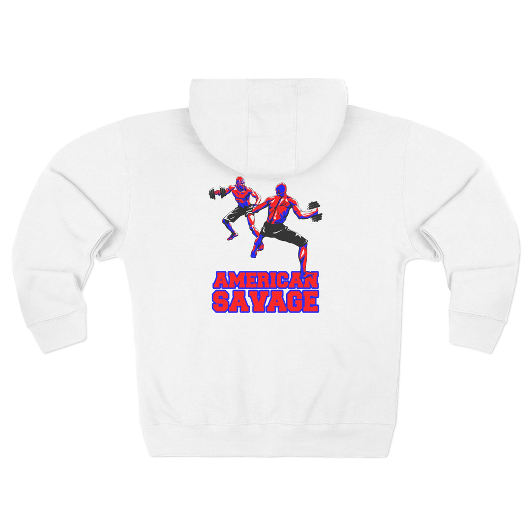 CG STAND OFF RED BLUE /AMERICAN SAVAGE ZIP UP