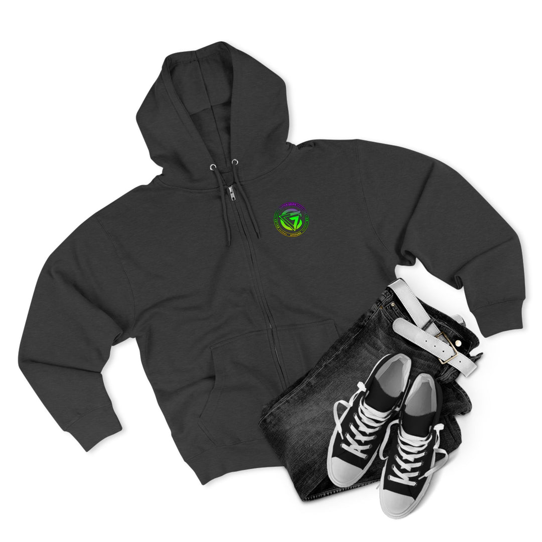 CG GRIP MASTER MAC YELLOW GREEN PURPLE /LIFT OR DIE ZIP UP