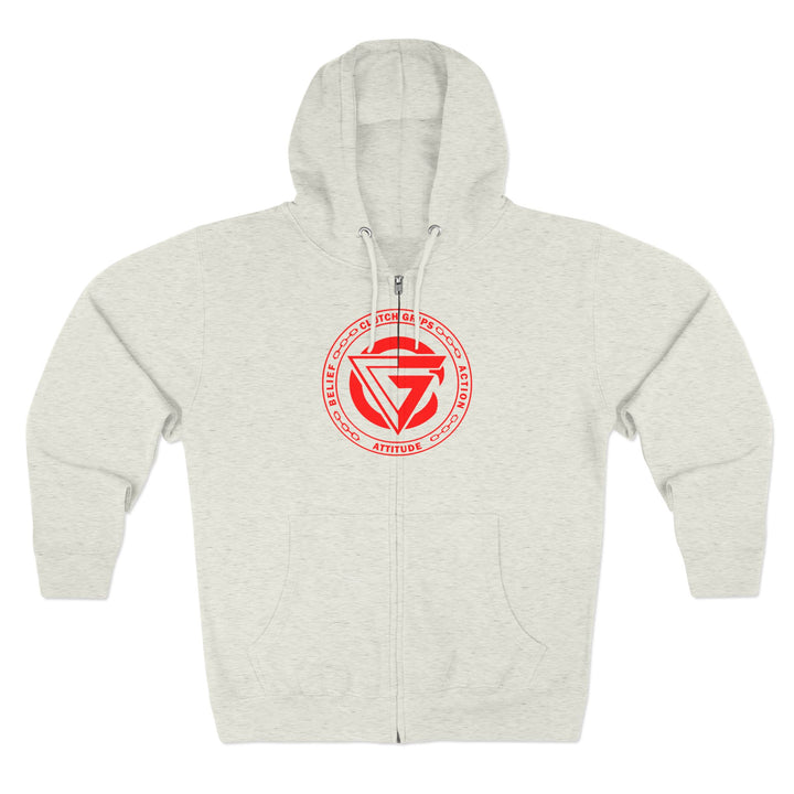 SAMURAI MASTER TRAINER RED WHITE BLACK /LIFT OR DIE ZIP UP