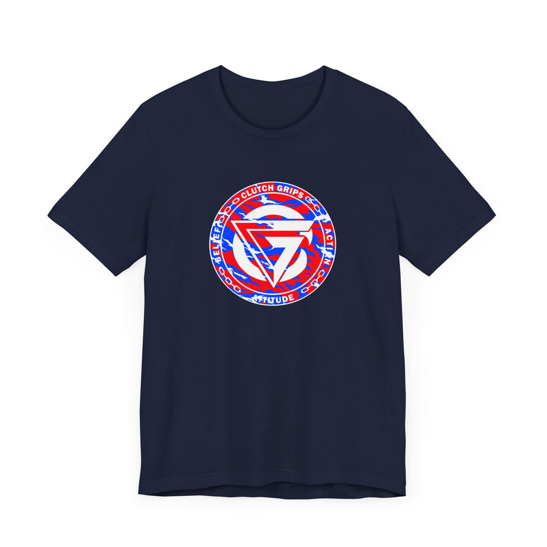 CG LOGO RED WHITE BLUE CAMO BLEND