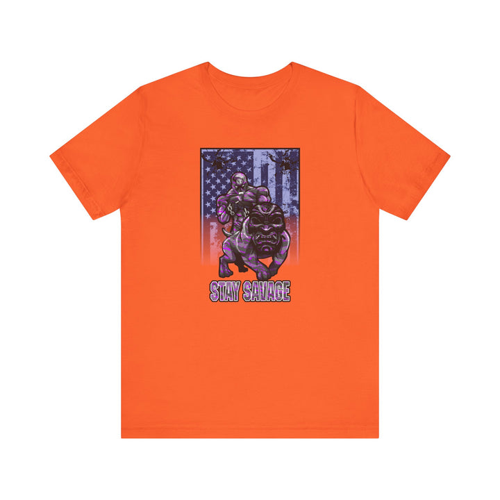 ANGRY DOG FLAG PURPLE GREY CAMO/STAY SAVAGE