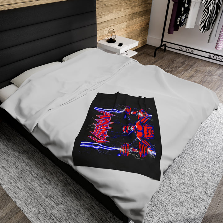RIDE THE LIGHTNING RED BLUE /CLUTCHGRIPS BLANKET
