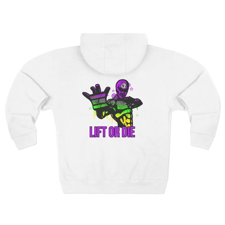 CG GRIP MASTER MAC YELLOW GREEN PURPLE /LIFT OR DIE  ZIP UP