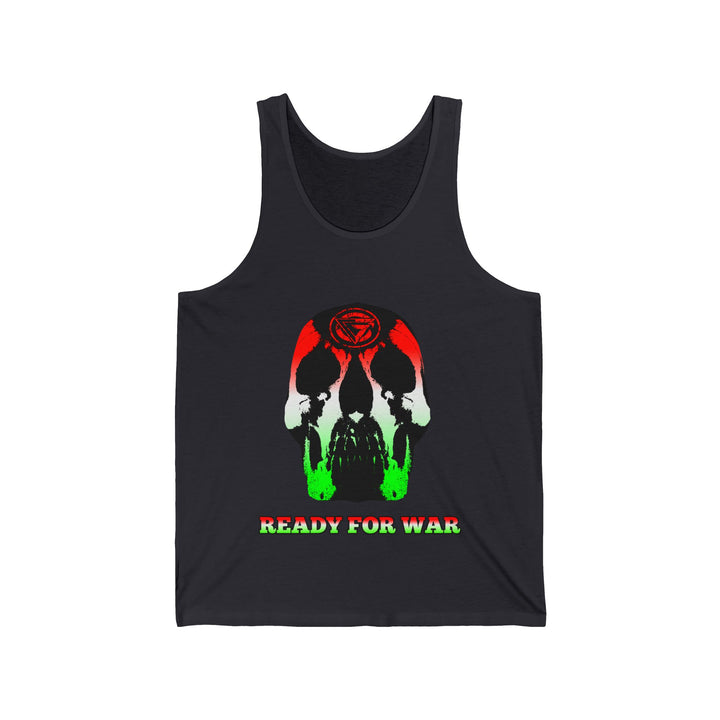 SKULLATOR TANK RE WHITE GREEN /READY FOR WAR