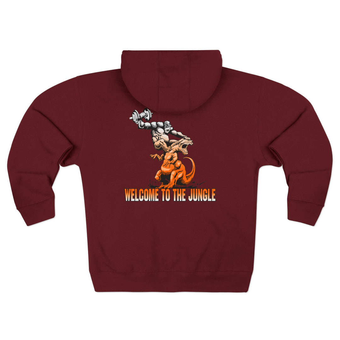 CG APE VS ZILLA 2ND FIGHT ORANGE WHITE FADE /WELCOME TO THE JUNGLE ZIP UP