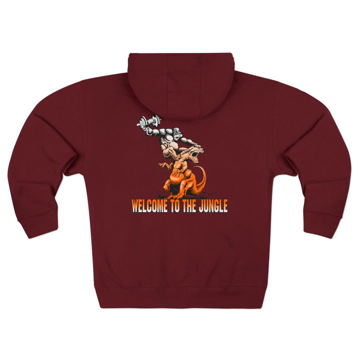 CG APE VS ZILLA 2ND FIGHT ORANGE WHITE FADE /WELCOME TO THE JUNGLE ZIP UP