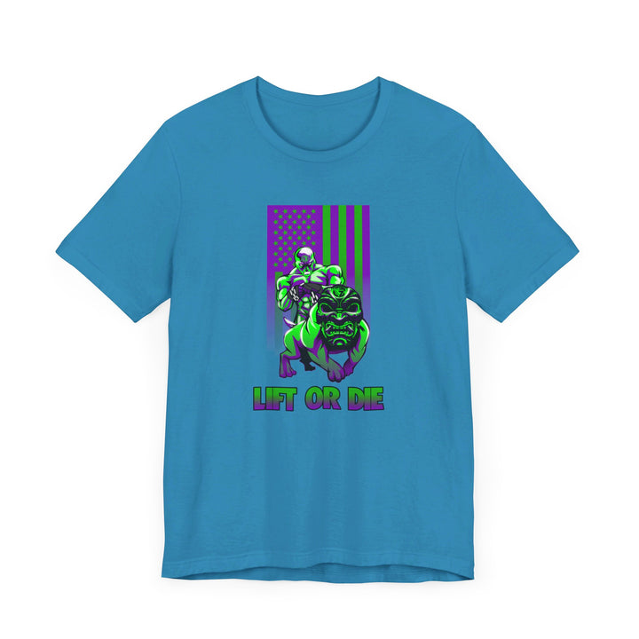 ANGRY DOG PURPLE GREEN FLAG/LIFT OR DIE