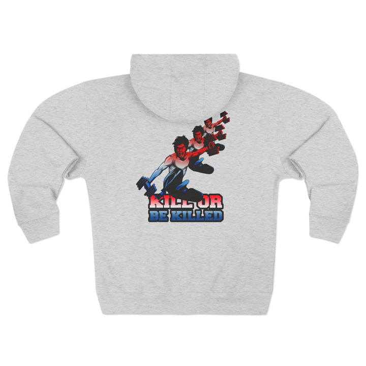 CG LIFT KICK RED WHITE BLUE FADE/KILL OR BE KILLED ZIP UP